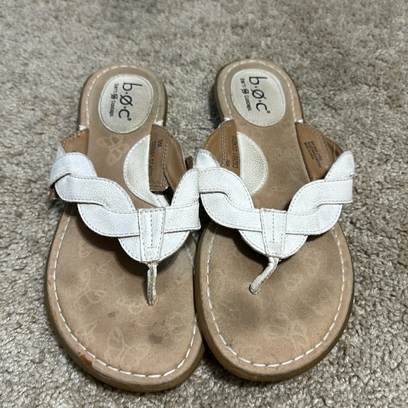 BOC Born Concept White Braided Sandal Size 9 - Picture 1 of 5